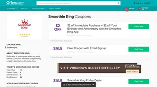 Smoothie King Coupons & Promo Codes 2019: $2 off