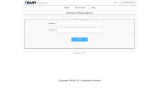 SMP Customer Portal. Login