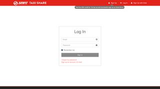 Log In - smrt taxi share