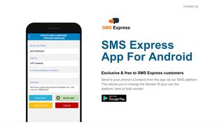 SMS Express App: Send SMS from my company name