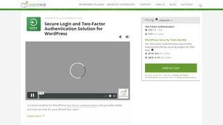 Secure Login Two-Factor Authentication (2FA) Plugin for WordPress
