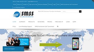 GlobalSMS Bulk SMS Services from 12c or 0.007 EU per SMS