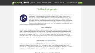 SMS Autoresponder, Auto SMS-Responder for SMS Marketing ...