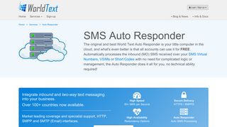 Auto Responder - World Text