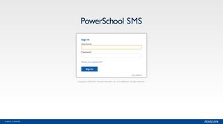 PowerSchool SMS - Sign In