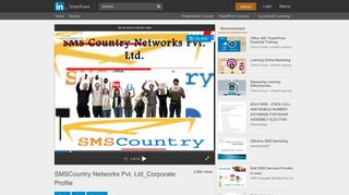 SMSCountry Networks Pvt. Ltd_Corporate Profile - SlideShare