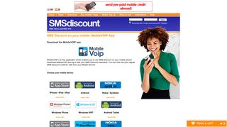 SMS Discount on your mobile: MobileVOIP App - SMS Discount | Free ...