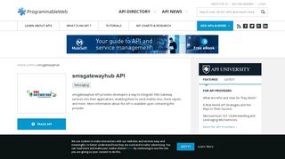 smsgatewayhub API | ProgrammableWeb