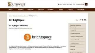 D2L Brightspace | Southwest Minnesota State University