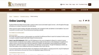 Online Learning | Southwest Minnesota State University