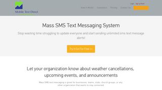 Mass SMS Text Messaging System | Mobile Text Alerts