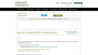 How Do I Enable SMTP Authentication? - Network Solutions