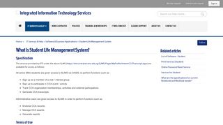 What is Student Life Management System? – IT Services & Help