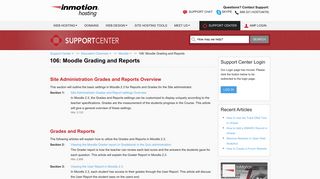 106: Moodle Grading and Reports | InMotion Hosting