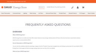 Frequently Asked Questions – SMUD Energy Store