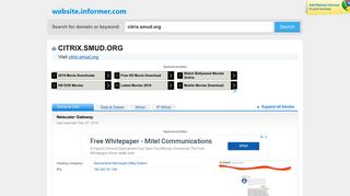 citrix.smud.org at WI. Netscaler Gateway - Website Informer