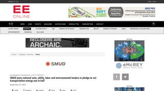 Sacramento Municipal Utility District - SMUD joins national auto, utility ...
