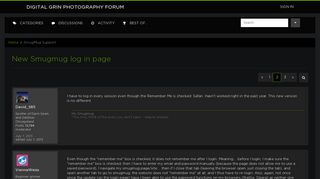 New Smugmug log in page - Page 2 — Digital Grin Photography Forum