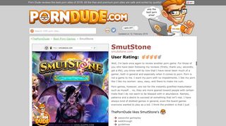 SmutStone - Smutstone.com - Porn Game Site - The Porn Dude