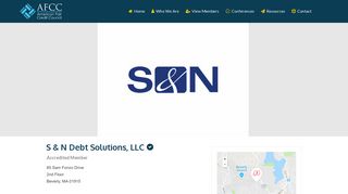 S&N Debt Solutions, Inc. | AFCC Accredited Member