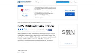 2019 S&N Debt Solutions Reviews: Debt Consolidation