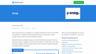 Snag - What it is, How it Works, Cost, Promos, and FAQs - Betterteam