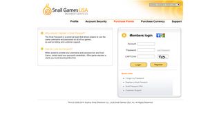Snail Game-Member Center