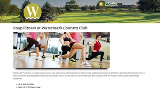 Snap Fitness - Watermark Country Club