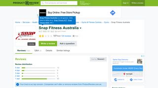 Snap Fitness Australia Reviews - ProductReview.com.au