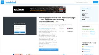 Visit App.snapappointments.com - Application Login - Cloud ...