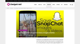 SnapSave - Apps to Save Snapchat Photos, Videos & Stories