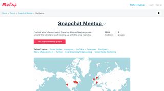 Snapchat Meetup groups | Meetup