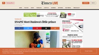 SNAPS! Meet Busiswa's little prince - TimesLIVE