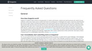 FAQ . Photo stock - Snapwire