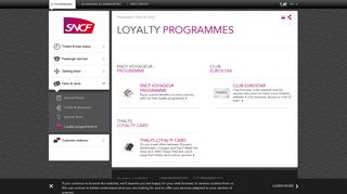 Loyalty programmes | SNCF