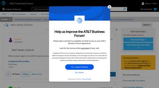 SNET EMAIL SIGN IN - AT&T Community