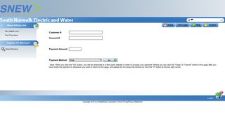 Online Payment - South Norwalk Electric and Water > Home