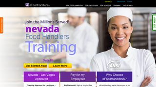 NEVADA Food Handlers Training | eFoodhandlers® | $8