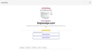 www.Snipeswipe.com - Snipe Swipe - Ebay Auction Sniper - urlm.co.uk