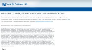 SNL - Agent Portal - Home - securitynational.com