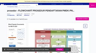 prosedur - FLOWCHART PROSEDUR PENDAFTARAN PMDK-PN ...