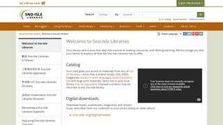 Welcome to Sno-Isle Libraries