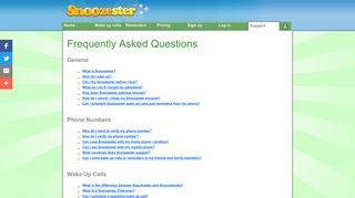 Snoozester - Frequently Asked Questions (FAQ)