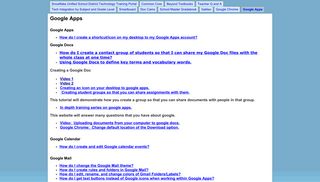 Google Apps - SUSD5 Tech Tutorials - Google Sites