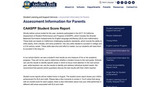Parent Resources - District Departments - Snowline Joint Unified ...