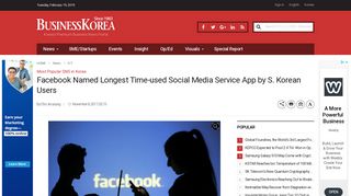 Facebook Named Longest Time-used Social Media Service App by S ...