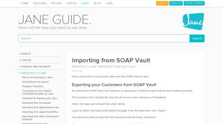 Importing from SOAP Vault | Jane - Clinic & Practice Management ...