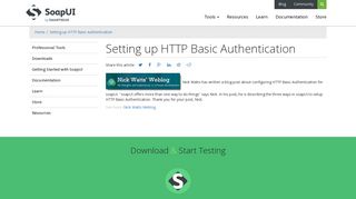 Setting up HTTP Basic Authentication - SoapUI