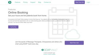 Online Booking | SOAP Vault