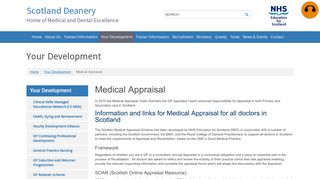 Medical Appraisal | Scotland Deanery